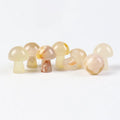 New Bulk Natural Sakura Agate Mushroom Shape Cherry Blossom Agate Flower Agate Engraving Carving for Decoration Making