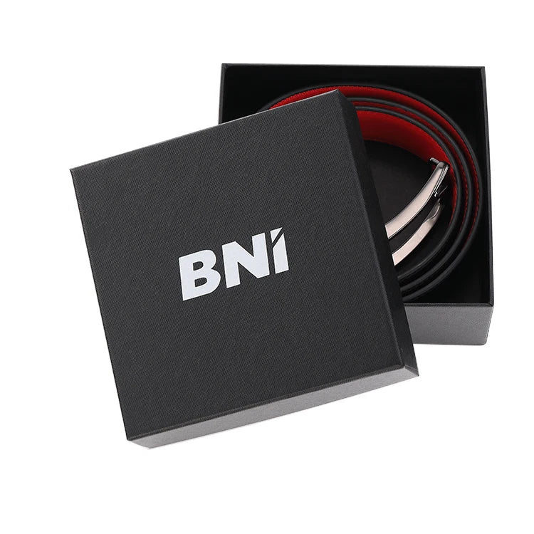 Fashion Men Genuine Casual Automatic Buckle Leather Belt Genuine Leather for Business