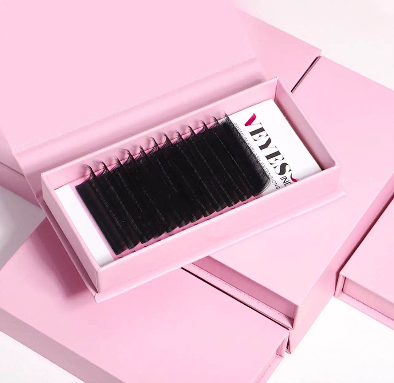 VEYES Free Sample Custom Private Label Faux Mink Individual Lashes Supplies Lash Trays Volume Classic Cashmere Eyelash Extension