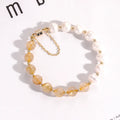 HOVANCI European Hot Sale Design Natural Fresh Water Pearl Lucky Bracelet Natural Stone Beaded Bracelet for Women Girls