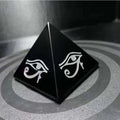Years Crystal Customized Polished K9 Dark Crystal Pyramid Engrave Glass Obsidian Quartz Black Crystalfor Desk