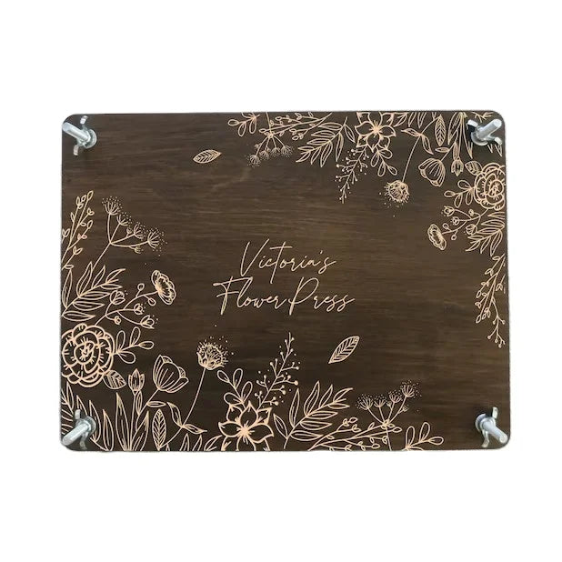 Custom Natural Lovers Gift Wooden Flower Plant Press Kit 20 cm X 20 cm Wood Flower Press for Flowers Lovers