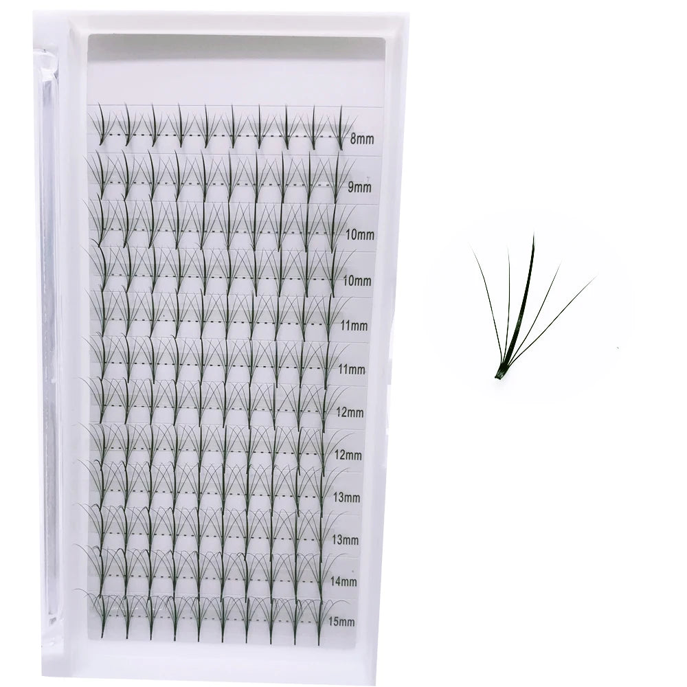 Premade Fairy Eyelash Extensions 5D 7D 9D Mega Spike Fan Lashes Short Long Stem Pointy Base Volume Fan for Enhancing Eyelash