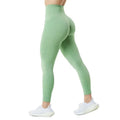 Lanyu Women's High Waist Yoga Pants Seamless Gym Activewear Elastic Waist Slim Lift Hip Fitness Athletic Leggings for Adults