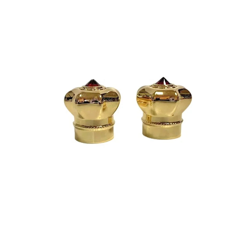 Factory Logo Printed Luxury Aluminum Tube Crown Perfume Bottle 15mm Smart Lids with Luxury Screw Cap Made of Metal