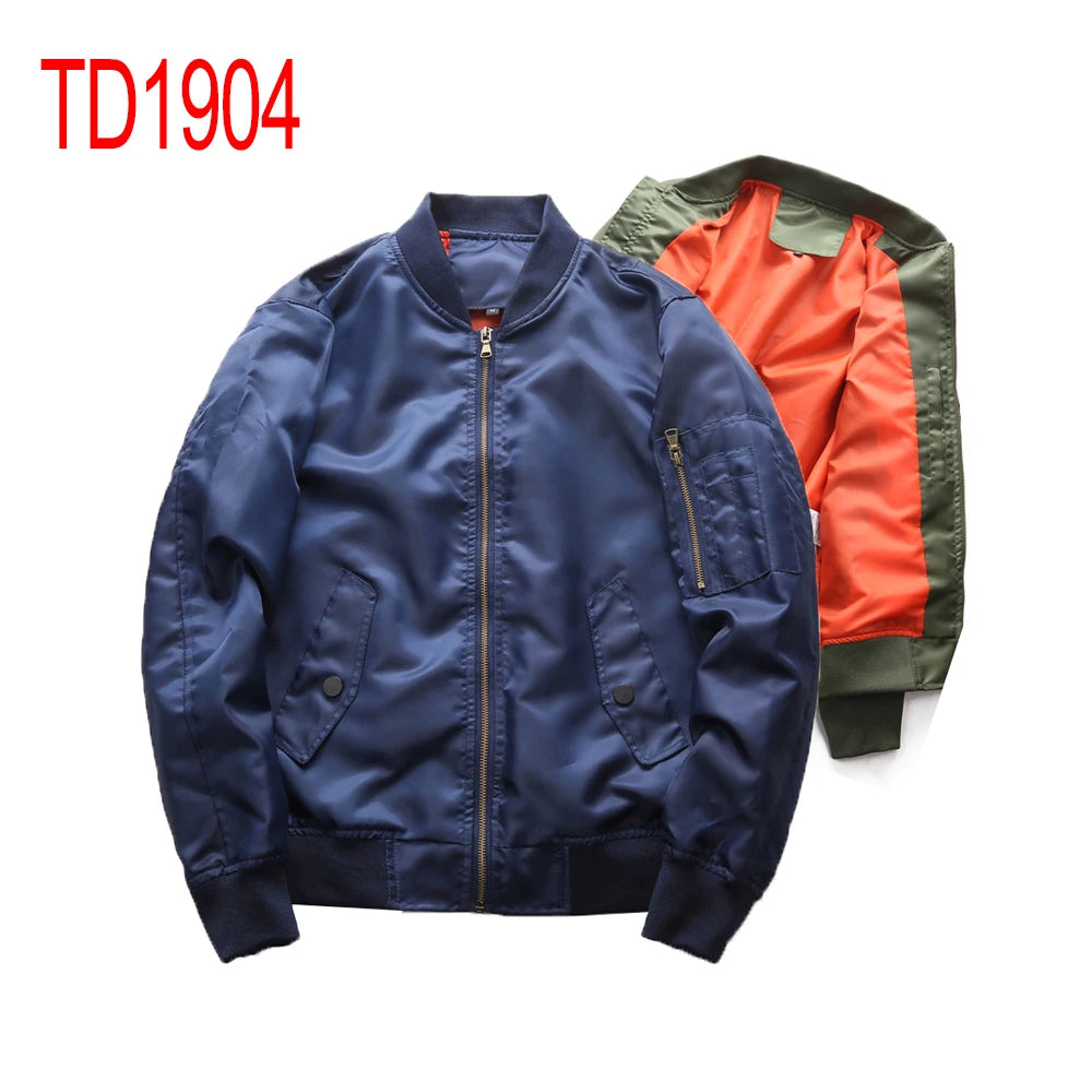Men's Sport Fans Outdoor Tactical Jacket  Pilot Safari Varsity Jacket for Spring Autumn Baseball Bomber Jacket