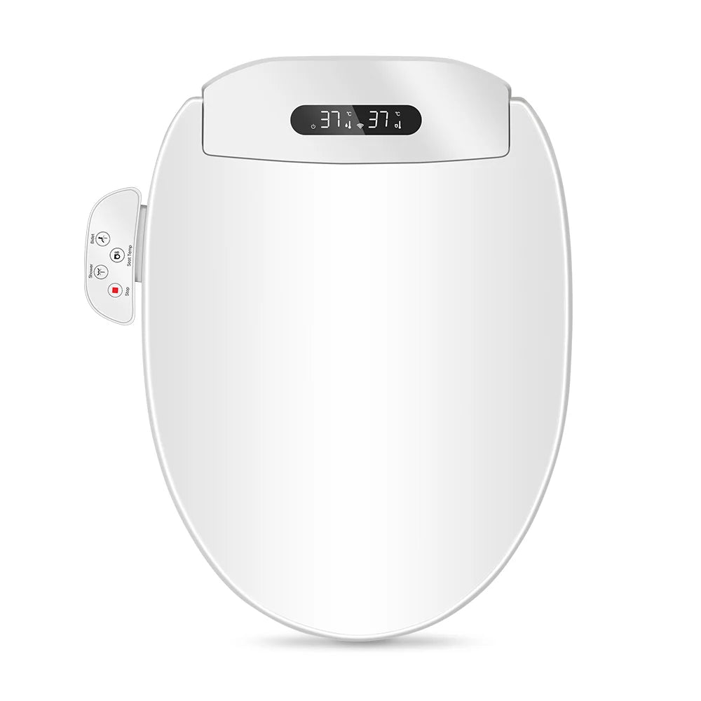 Certified Multi-mode Cleaning Heated Toilet Seat Water Filter Leak Proof Remote Side Dual Control