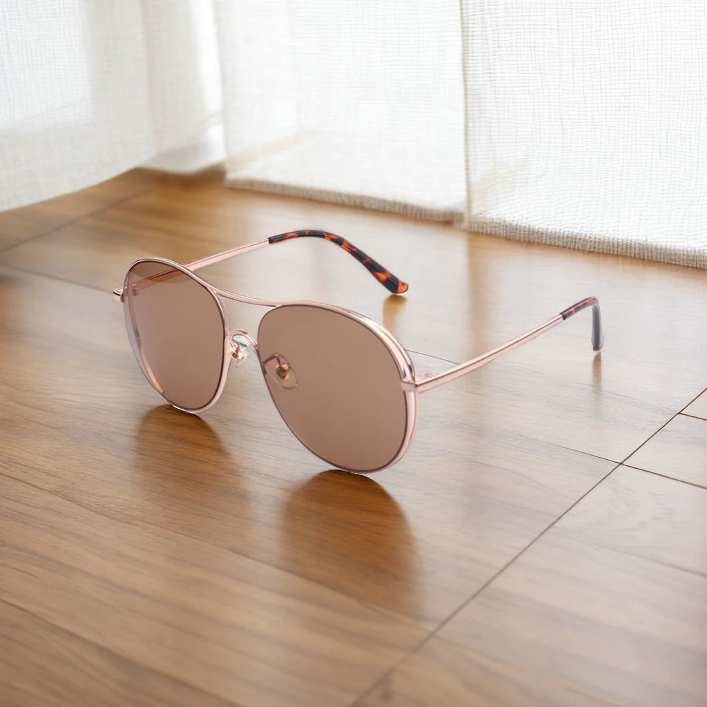 Luxury 2026 Sunglasses for Women Lentes De Sol Para Mujer Metal Rose Gold Frame Sunglasses