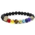 gemstone Wholesale Bohemian Style 7 Chakra Healing Natural Stone for Bracelet Adjustable Dog Claw for Bracelet Relief Reiki Yoga Diffuser