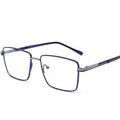 DOISYER Wholesale Retro Square Frame Eyeglasses for Men New Optical Metal Glasses with Rectangle Style and Print Pattern