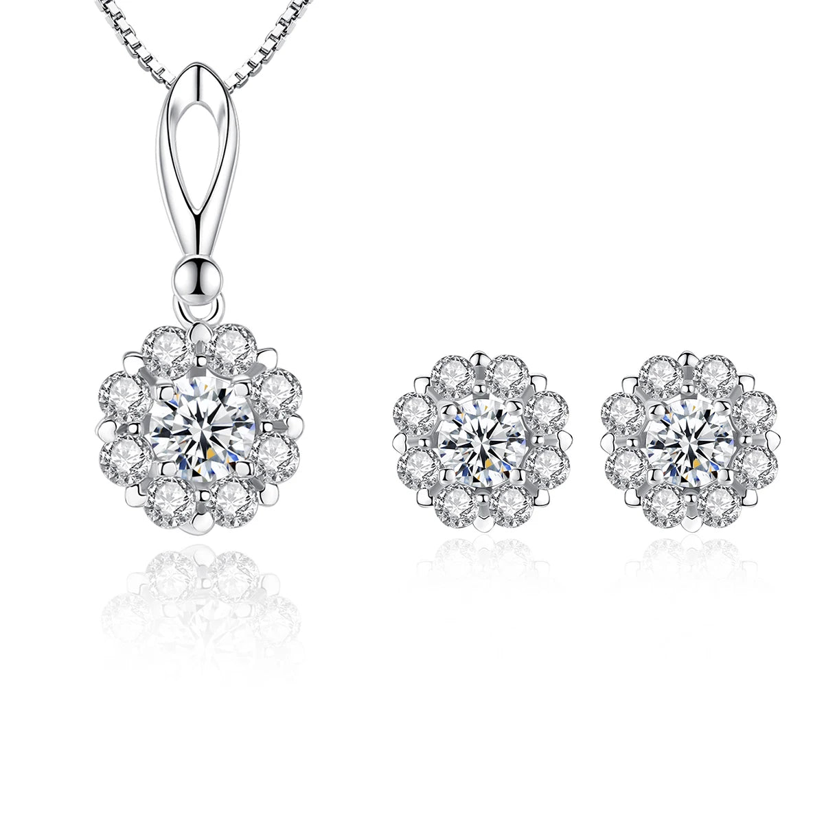 CZCITY Zirconia Earring Necklace Woman Cubic Jewellery Jewelry Accessories Statement Jewelry Set Zircon