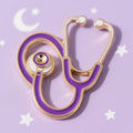 Personalized Custom Antique Cute Soft Metal Medical Doctor Nurse Stethoscope Brooch Enamel for