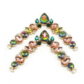 Fancy Summer Beach Party Sandals Rhinestones Crystal V-Shaped Flip Flops Slippers Shoe Chain Buckles