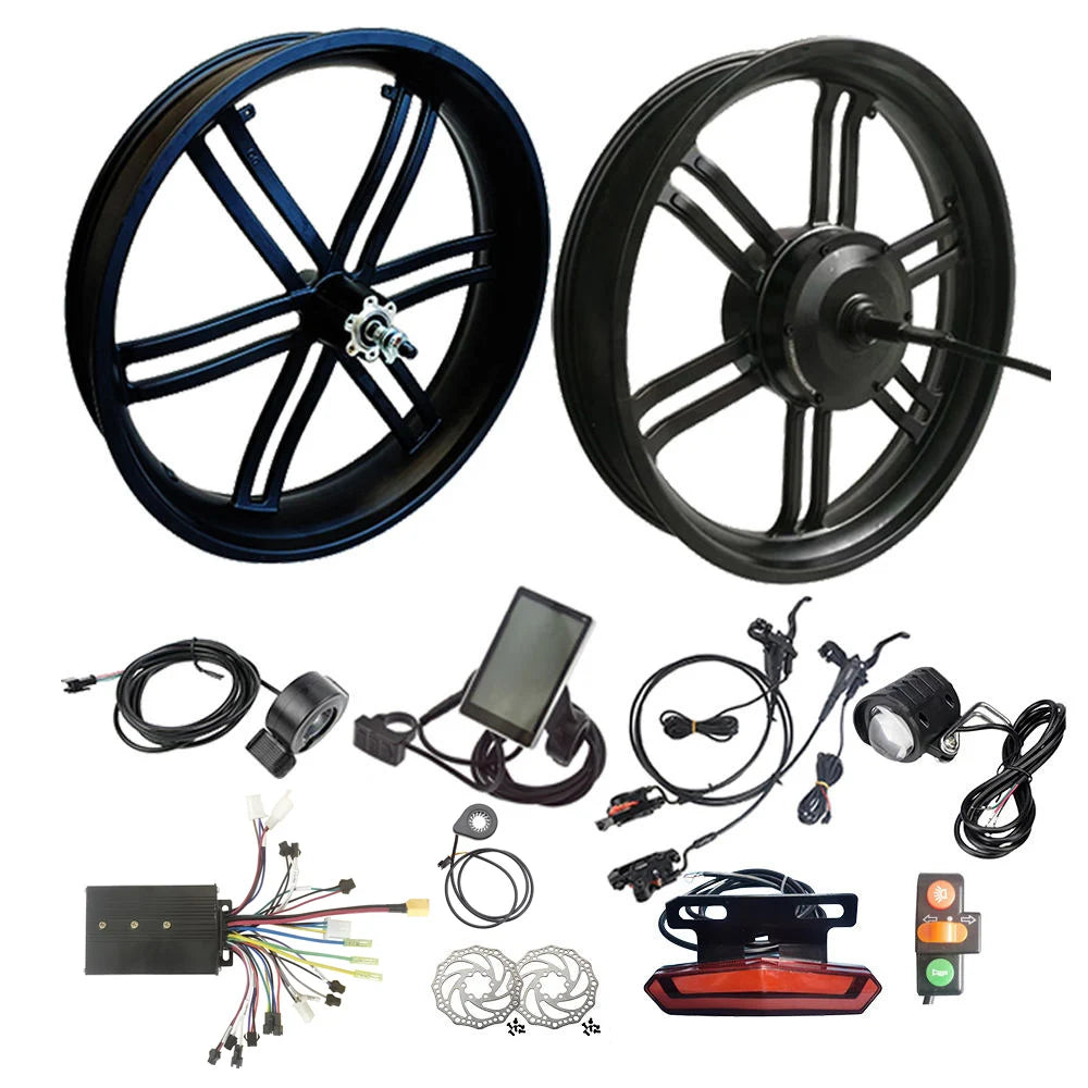 20x4.0 20 Inch Geared 48V 52V 750W 1000W Fat Tire Rear Hub Motor E Electric Bicycle Bike Conversion Kit