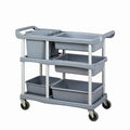 Collect Boxes Tableware Dish Mobile Dolly Cleaning for Restaurant Service Trolley