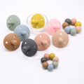 2024 New Non-Toxic BPA Free Eco Friendly Silicone Baby Pacifier Nipple 7 Color Stock Baby Supplies