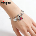 Metal Crafts Gift Fashion Jewelry Sublimation Blank Bracelet DIY Printable Photo Grad Gift Sublimation Graduation Bracelet