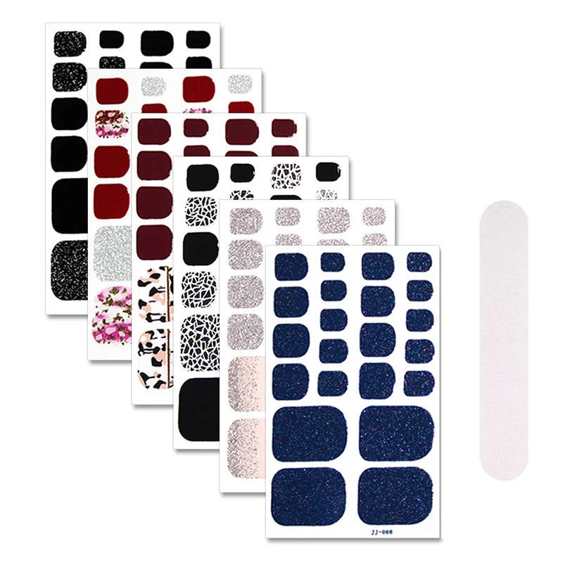 Beauty Custom Toe Stickers Nail Polish Sticker Waterproof New Arrival Uv Gel Stickers Foot Toe Nail