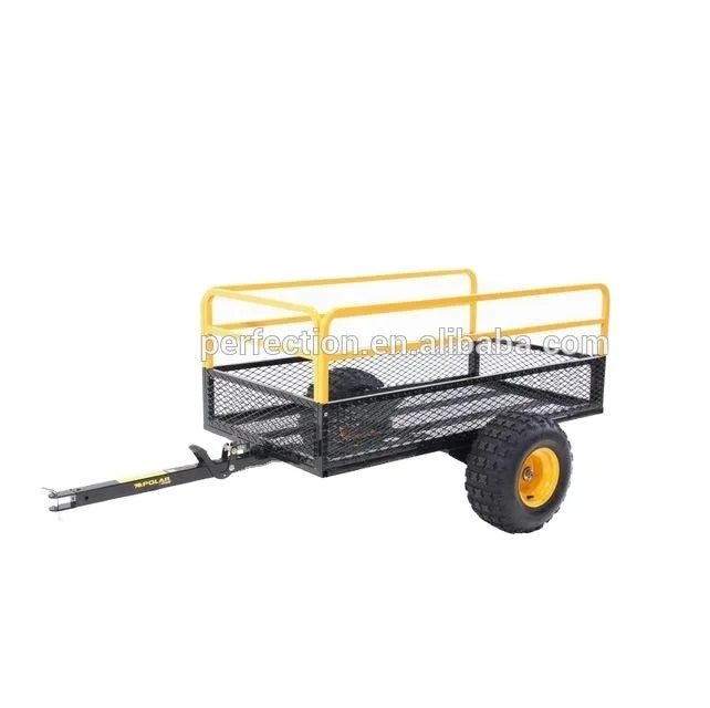 2024 Best Price Multi-Purpose Steel Pull Behind ATV Trailer Low MOQ Metal Dolly Cart Cargo & Utility Trailers