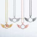 Personalized Printable Sublimation Angel Wing Pendant Necklace