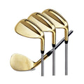 Stainless Steel Golf Sand Wedge Club with CNC Milled Gold Plating