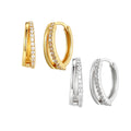 Fashion Earrings 2023 Jewelry Women Luxury 925 Sterling Silver Rhinestone Diamond Huggie Earrings 18K Gold Hoop Earrings