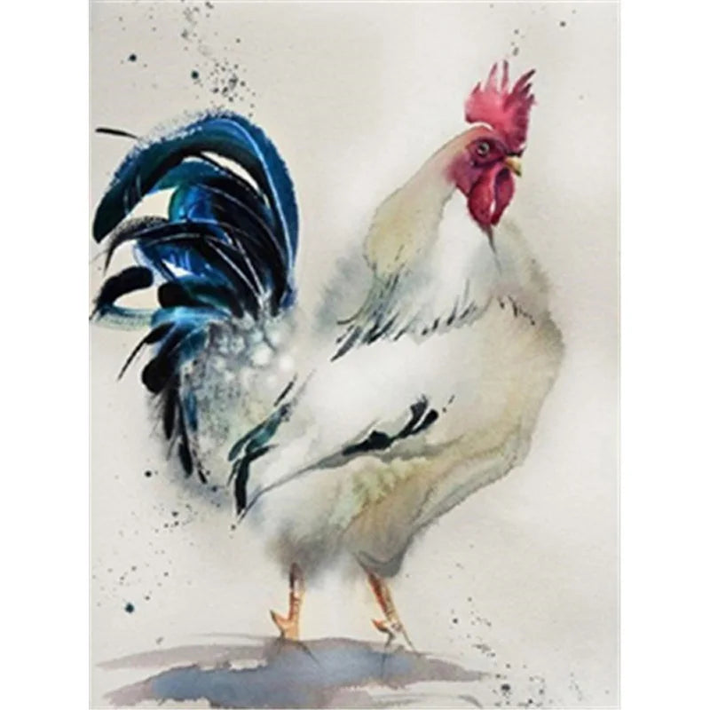Cock Diamond Embroidery Kit DIY Diamond Painting Animal Wall Painting Full Drill Embroidery Round & Square Diamond Painting Kit