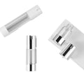Wholesale Frosted Clear Airless Pump Bottle 15ml 30ml 50ml U Shape Silver Cap Vacuum Pump Bottle for Shampoo