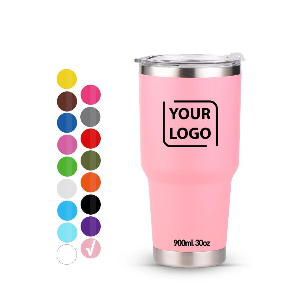 Wholesale Custom Stainless Steel Tumbler Cup 30oz Powder Coated Vacuum Insulated Tumbler 30 oz