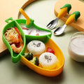 Placemat Spoon Kids Corn Children Food Grade Tableware Infant Dining Eco Toddler Eating Baby Bpa Free Silicone Baby Feeding Set