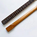 Custom 22 Fret 9.5 Inch Radius Nitro Satin Electric Guitar Neck ST Roasted Flame Maple Guitar Neck