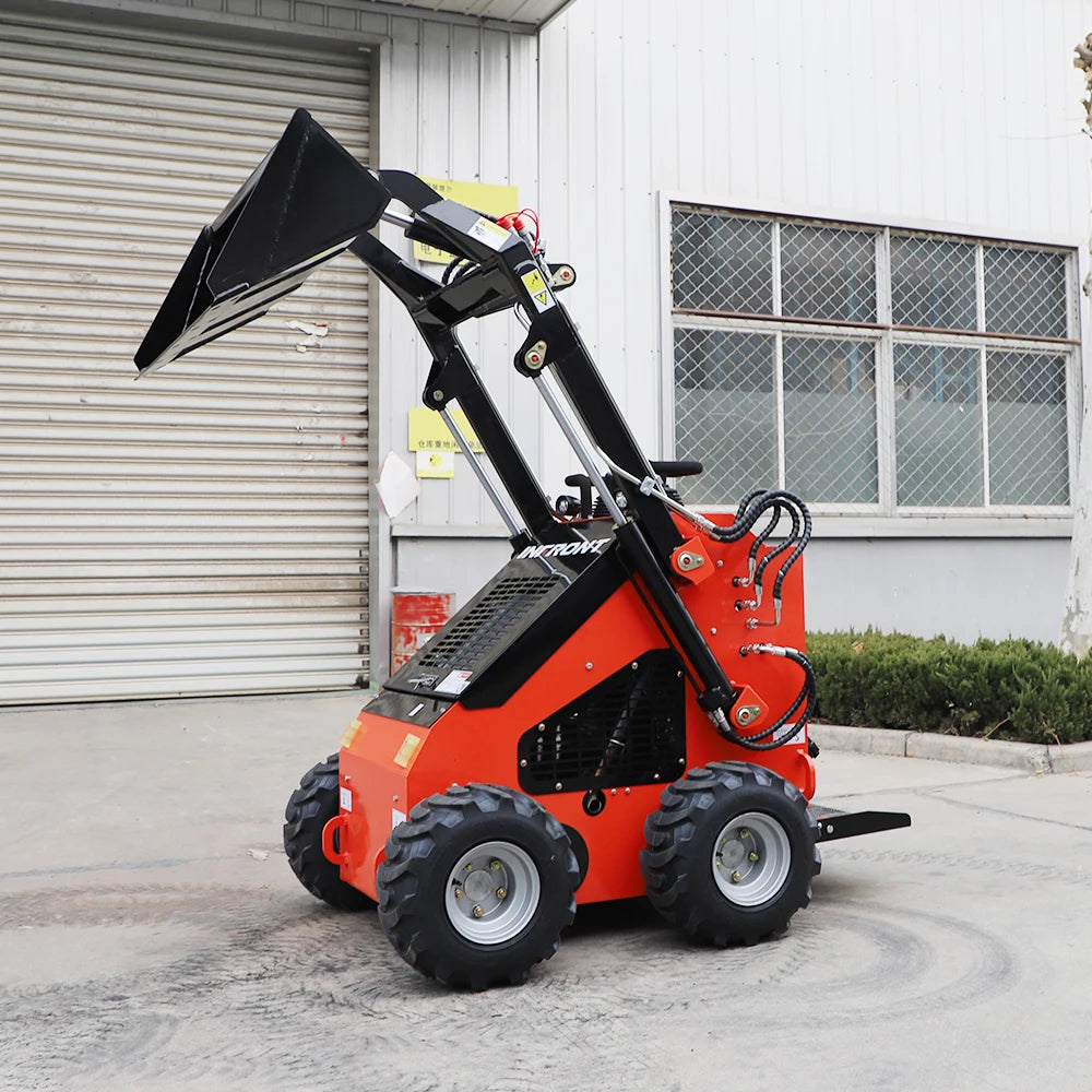 Electric Front Backhoe Loader Telescopic Top Mini Wheel Skid Steer Loader
