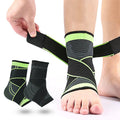 Eases Swelling and Sprained Unisex Adjustable Compression Ankle Brace Sleeve with Straps