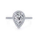 Trendy 925 Sterling Silver Ring Cubic Zircon S925 Silver Shiny Diamond Stone Wedding and Engagement Rings for Women