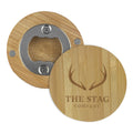 Eco-friendly Sustainably Sourced Bamboo with Two Fridge Magnets on Back Promotional Gifts BBO001 Bamboo Bottle Opener in Stock