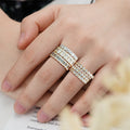 HPHT CVD 3*5mm Oval Emerald 3mm Round Loose Diamond DEF VVS VS Starsgem Custom Lab Diamond Eternity Band 10k 14k Wedding Ring