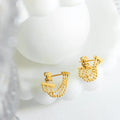 Hot Selling Three Layered Tassel Stud Earrings Jewelry bijoux acier inoxydable