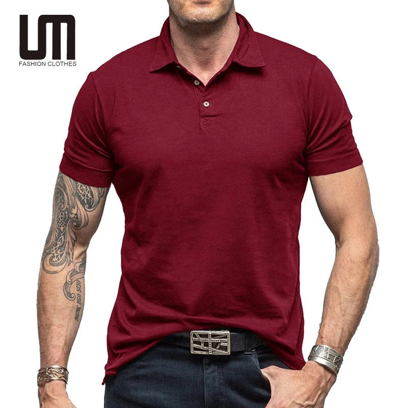 Clearance Sales Custom Logo Wholesale Men Clothes Summer Casual Short Sleeve Solid Color Business Tops Cotton Spandex T Shirts