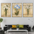 Retro Flower Oil Painting Canvas Poster Wall Home Living Room Art Decor Unframed
