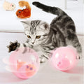 Automatic Smart Cat Toys Electric Cat Ball Rolling Ball Cat Interactive Toys Training Self-moving Kitten Toys for Indoor Playing