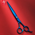 7.5inch Big Size Blue Titanium Coating Stainless Steel Eco-Friendly Dog Scissors Diamond Screw Pet Grooming AR-75LZ