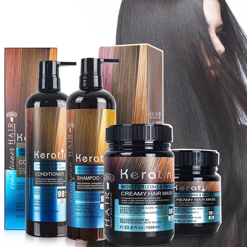 Wholesale Hair Shampoo Gel Moisturizing Keratin Organic Repair Treatment 900ml