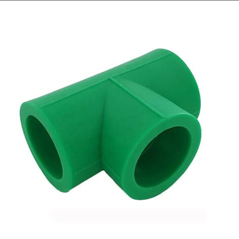 YIFENG Plumbing Fittings Names PPR Equal Tee Plumbing Pipe FittingsGreen PN25 PPR Pipe Fittings Equal Tee
