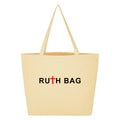 Custom Printed Logo Tote Bags Personalized Medium Cotton Canvas Reusable Shopping Bags Letter Promotional Product RUTH Brand