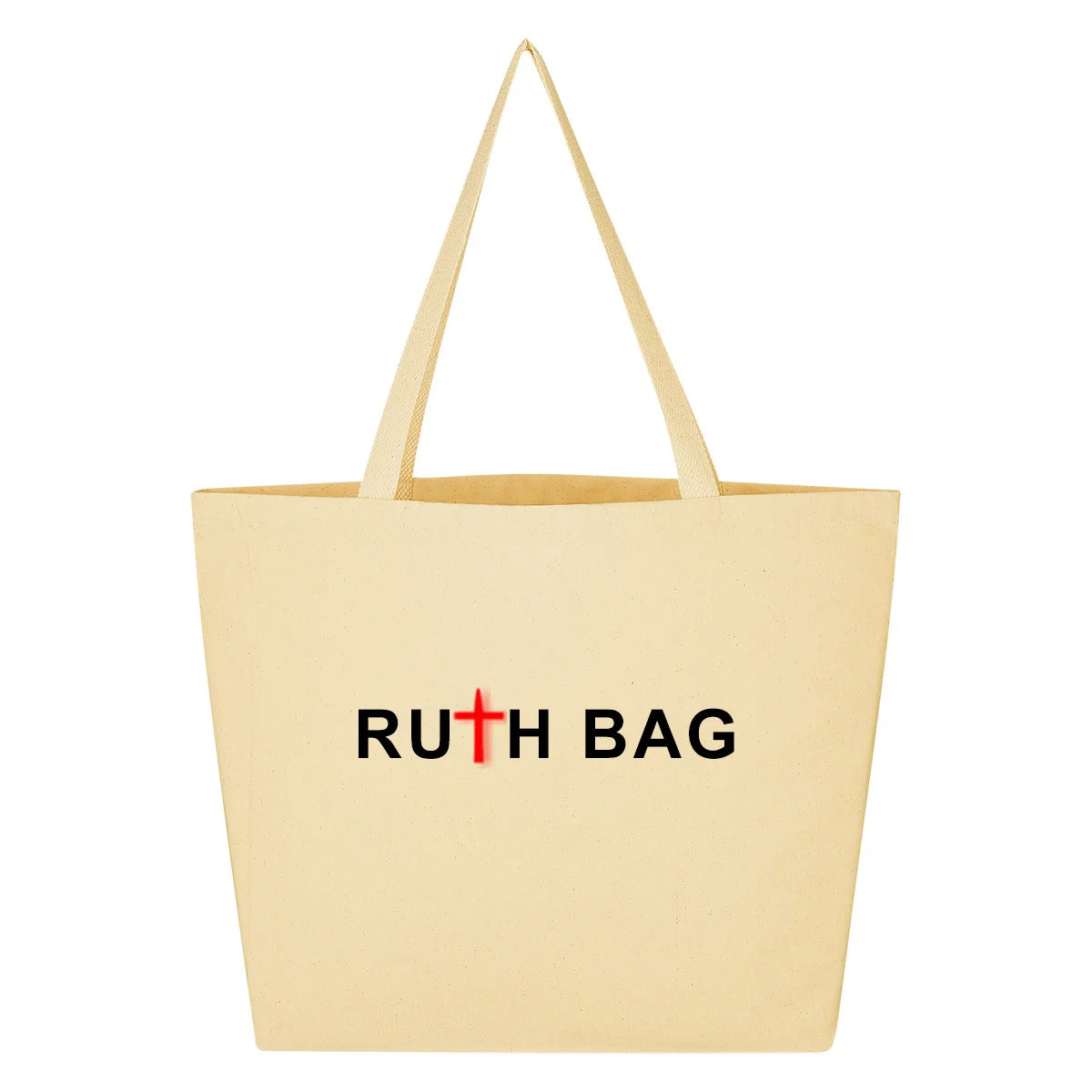 Custom Printed Logo Tote Bags Personalized Medium Cotton Canvas Reusable Shopping Bags Letter Promotional Product RUTH Brand