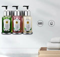 280ml Wall-Mounted Modern Design Double Soap Dispenser ABS Plastic Liquid Hand Soap Dispenser for Bathroom Kitchen Hotel Use