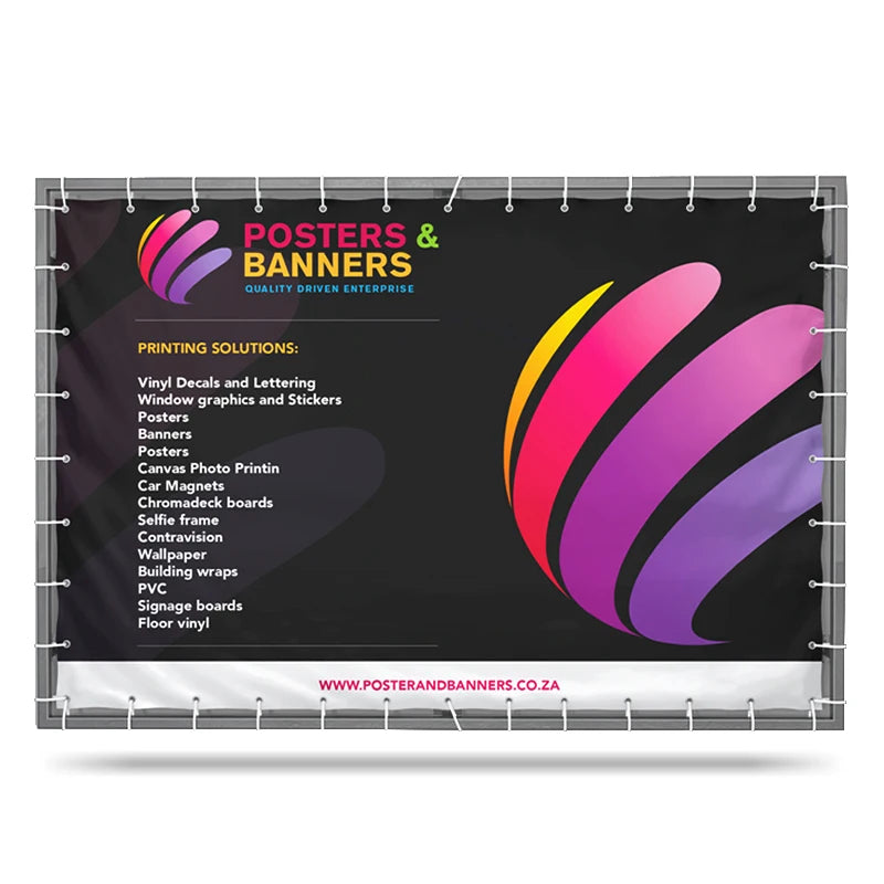 Custom Printing PVC Banners Any Size Outdoor/Indoor Background Banner 13oz Vinyl Backdrop Event Business Party