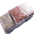 Hisenlee SS10 3D Glass Crystal Flat Base Diamond Press on Nails round Rhinestone 14400PCS/Bag Glue on Technique Wholesale