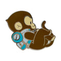 Wholesale Custom Logo Metal Design Hard Enamel Animal Lapel Pin No Minimum Cute Monkey Enamel Pins Clothing Chest Brooch Badge