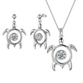 New Custom Fashion Jewelry Sets 925 Silver Women's Necklace and Earrings Animal Jewelry